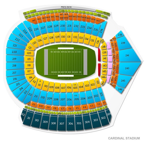 2020 Louisville Cardinals Football Season Tickets (Includes Tickets To All Regular Season Home ...