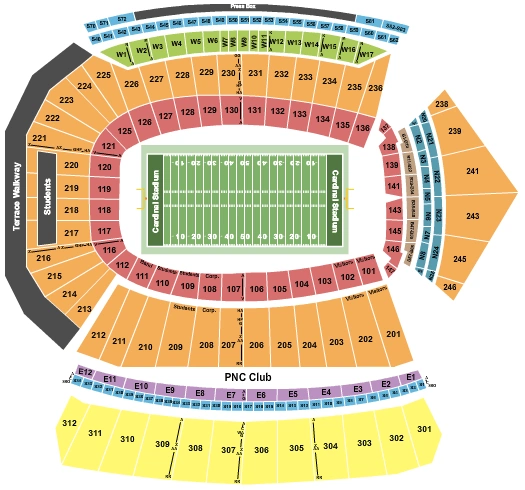 l&n federal credit union stadium seating chart